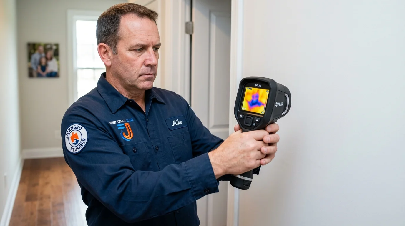 Thermal imaging leak detection by Johns Plumbing LLC in East Palestine